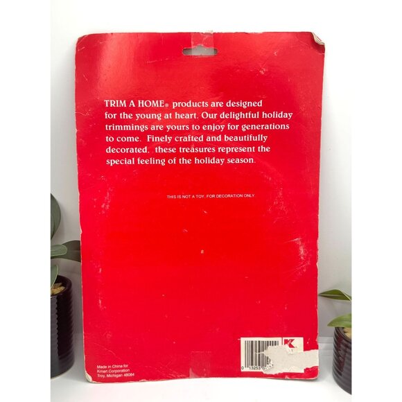 Trim A Home Christmas Santa Claus Suncatcher Holiday Window Decoration Red & Whi - Picture 4 of 5